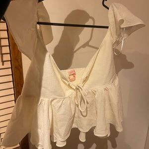 Off the shoulder urban outfitters white top